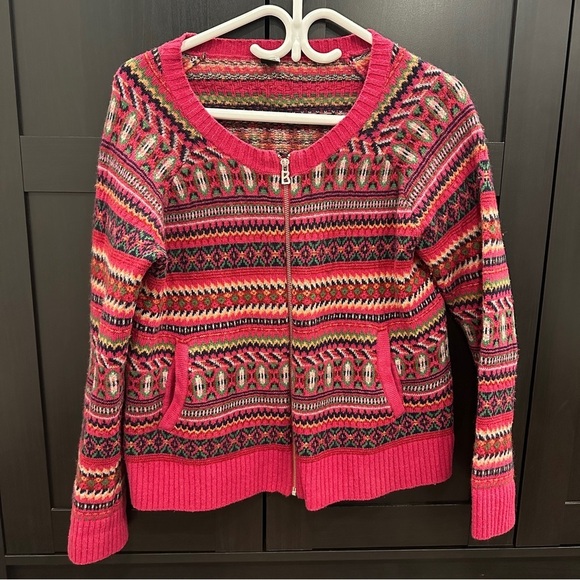 Bogner Tops - Bogner Fire & Ice Wool Zipper Sweater Vintage Inspired Size Large Women’s